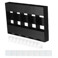 Five-grid Straw Cutlery Metal Storage Rack Kitchen Organizer, without Soft Magnetic Sheet, with 12pcs Soft Magnetic Sheet