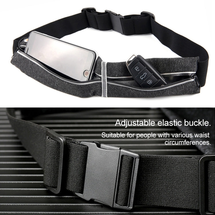 YS13 Outdoor Sport Waterproof Waist Bag Invisible Anti-theft Mobile Phone Storage Bag, without Earphone Hole, with Earphone Hole