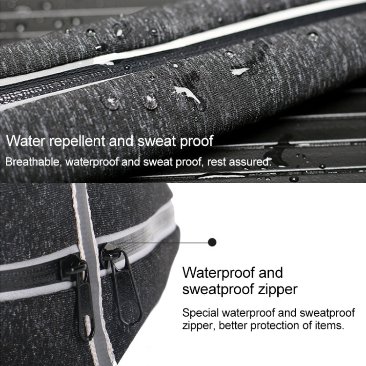 YS13 Outdoor Sport Waterproof Waist Bag Invisible Anti-theft Mobile Phone Storage Bag, without Earphone Hole, with Earphone Hole