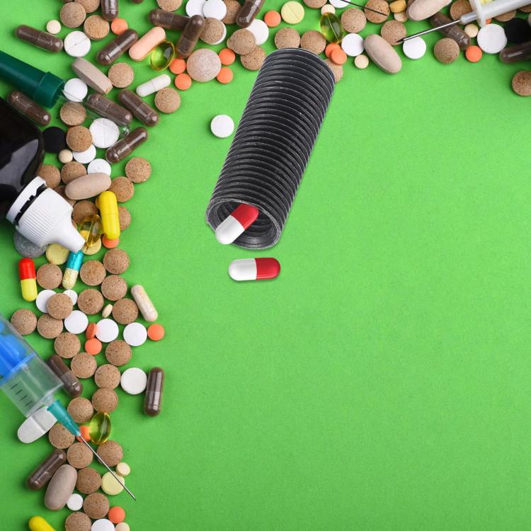 Portable Hexagonal Screw Medicine Storage Tank Pill Storage Box, Hexagonal Screw Pill Storage Tank