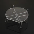 YX171 Acrylic Drink Dispenser Beverage Holder Cakes Stand, 19x19x8cm, 22x22x12cm