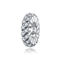 S925 Sterling Silver Shining Winter Zircon Beads DIY Bracelet Necklace Accessories, Shining Winter