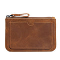 Retro Crazy Horse Genuine Leather Unisex Wallet Small Coin Purse