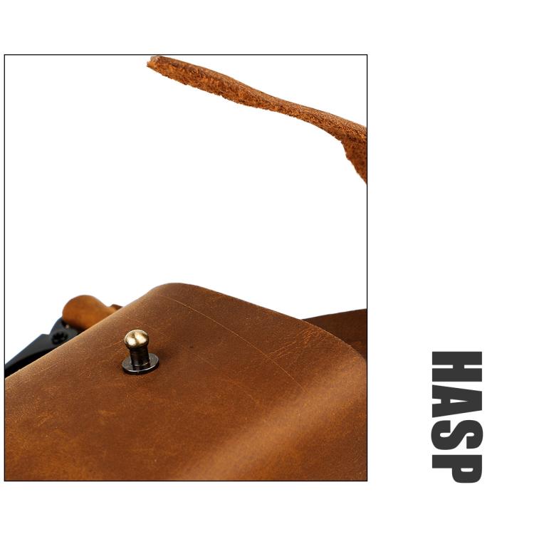 Vintage Genuine Leather Men Waist Bag Outdoor Sports Mobile Phone Belt Pouch