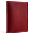 Vintage Genuine Leather Passport Holder Simple Card Bag Wallet