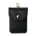Vintage Genuine Leather Men Small Waist Bag Cigarette Case Keys Coin Purse
