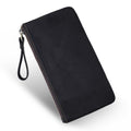 Vintage Genuine Leather Large Capacity Clutch Bag Phone Organizer Wallet Pen Case