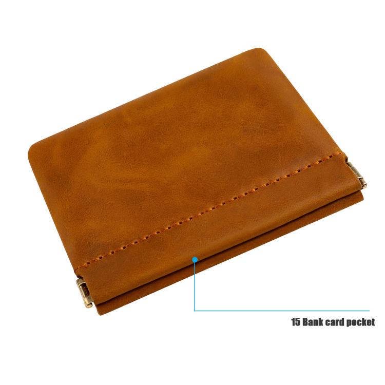 Vintage Crazy Horse Genuine Leather Coin Purse Lipstick Car Key Storage Bag