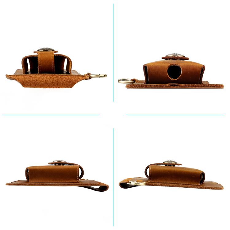 Vintage Genuine Leather Men Waist Bag Outdoor Work Mobile Phone Belt Pouch