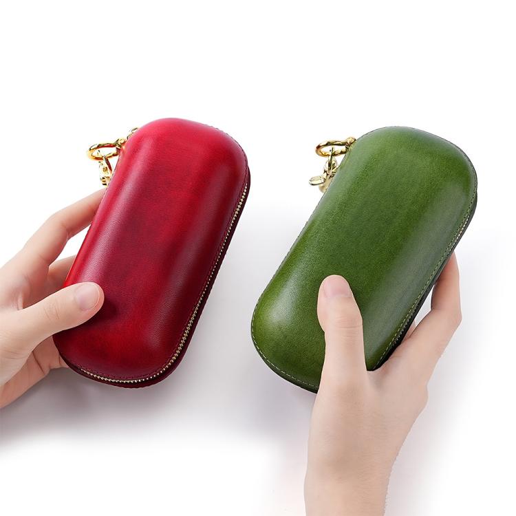 Vegetable Tanned Leather Pressure Resistant Sunglasses Storage Box