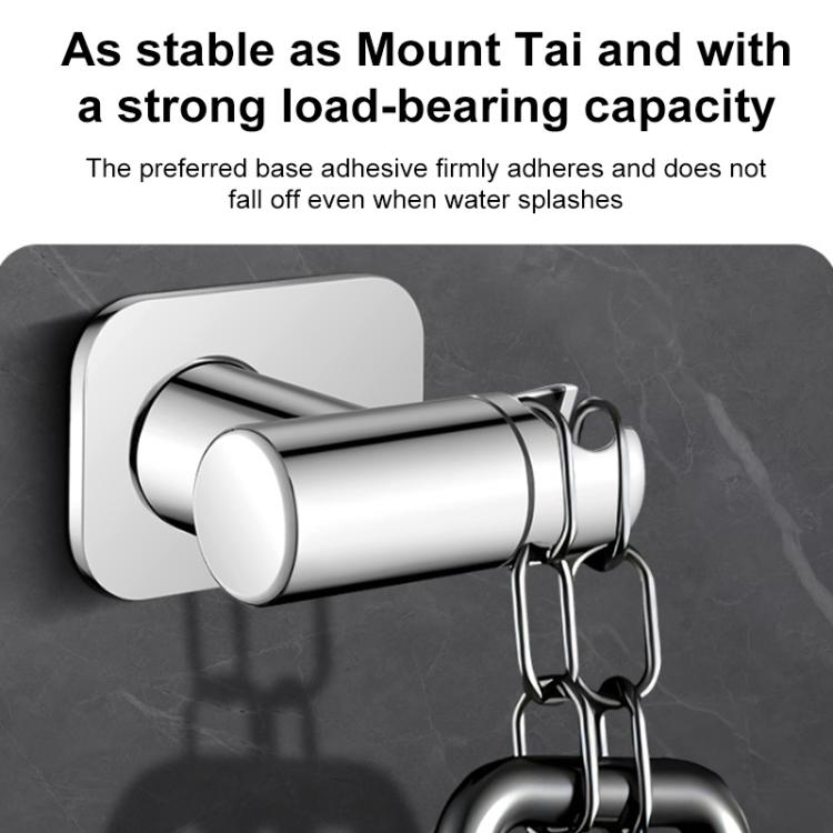 Stainless Steel Drill-Free Shower Head Holder 360 Degree Rotation Adjustable Universal Base