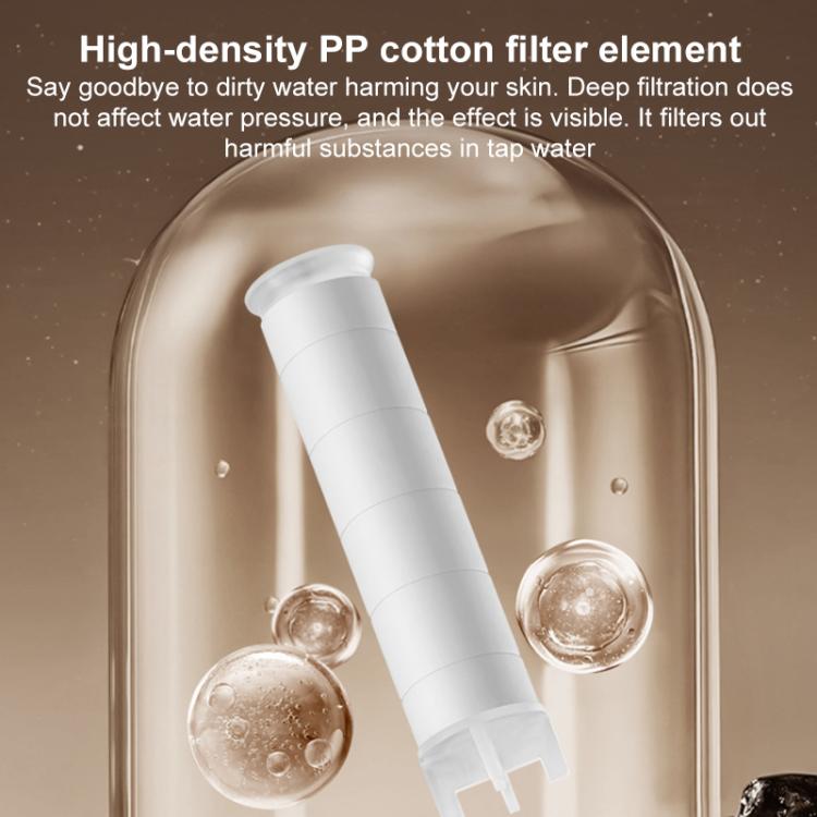 Multifunctional 4-Speed Pressurized Spray Gun Filter Shower Head with One Button Water Stop Function