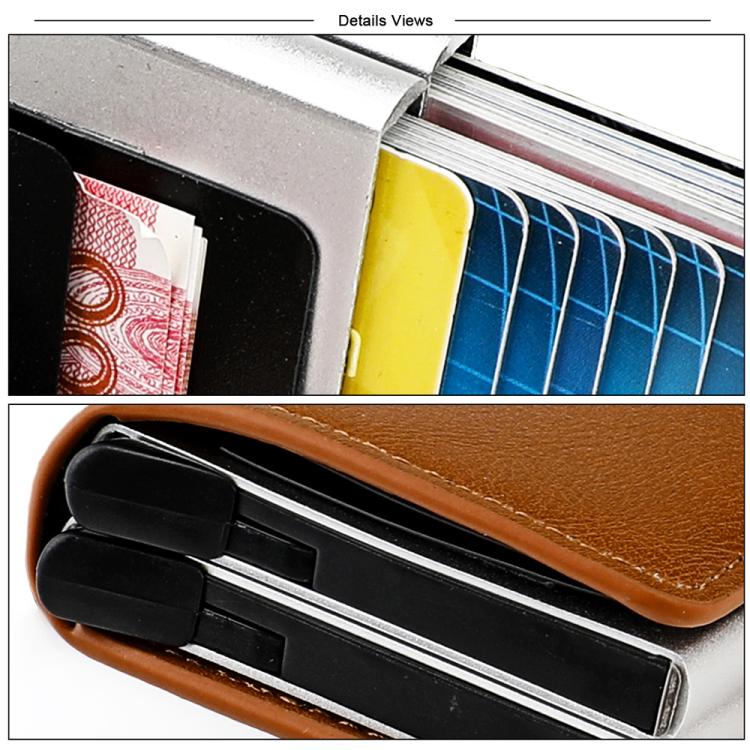 SNKB280 Automatically Pops Up RFID Dual Aluminum Box Card Bag