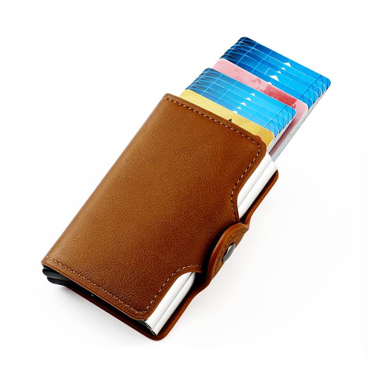 SNKB280 Automatically Pops Up RFID Dual Aluminum Box Card Bag