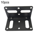 10pcs/Pack Furniture Connecting Corner Bracket Stainless Steel Metal L-Shaped Hinge Fixing Bracket, 73 x 45mm, 145 x 61 x 42mm, 38 x 55mm, 145 x 40mm Large Hole, 145 x 40mm Small Hole
