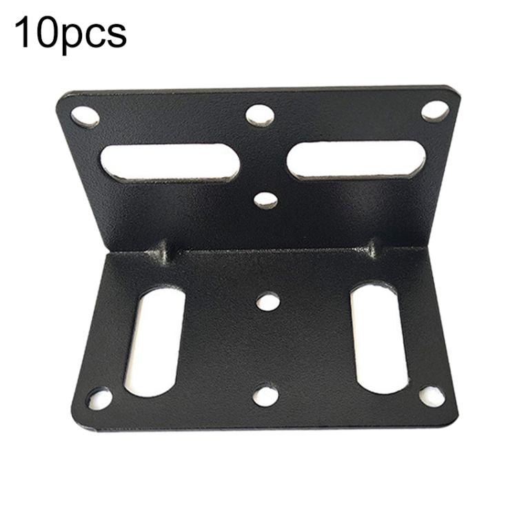 10pcs/Pack Furniture Connecting Corner Bracket Stainless Steel Metal L-Shaped Hinge Fixing Bracket, 73 x 45mm, 145 x 61 x 42mm, 38 x 55mm, 145 x 40mm Large Hole, 145 x 40mm Small Hole