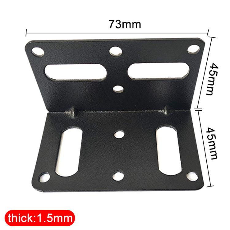 10pcs/Pack Furniture Connecting Corner Bracket Stainless Steel Metal L-Shaped Hinge Fixing Bracket, 73 x 45mm, 145 x 61 x 42mm, 38 x 55mm, 145 x 40mm Large Hole, 145 x 40mm Small Hole