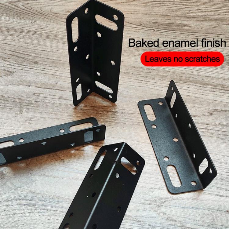 10pcs/Pack Furniture Connecting Corner Bracket Stainless Steel Metal L-Shaped Hinge Fixing Bracket, 73 x 45mm, 145 x 61 x 42mm, 38 x 55mm, 145 x 40mm Large Hole, 145 x 40mm Small Hole