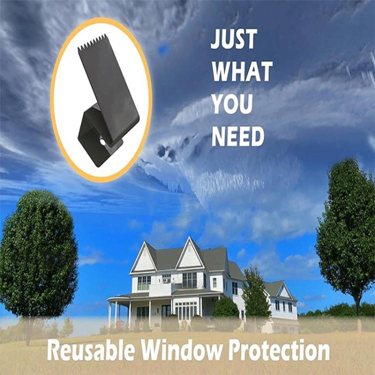 16 Pack Reusable Metal Universal Window Panel Fastener Hurricane-Resistant Plywood Mounting Clips, FS-2484