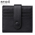 KB90 Genuine Leather RFID Multi-Card Buckle Card Bag