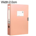 PP Thickened A4 Foldable File Storage Box, 2.0cm, 3.5cm, 5.5cm, 7.5cm