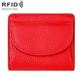 Simple RFID Genuine Leather Mini Wallet