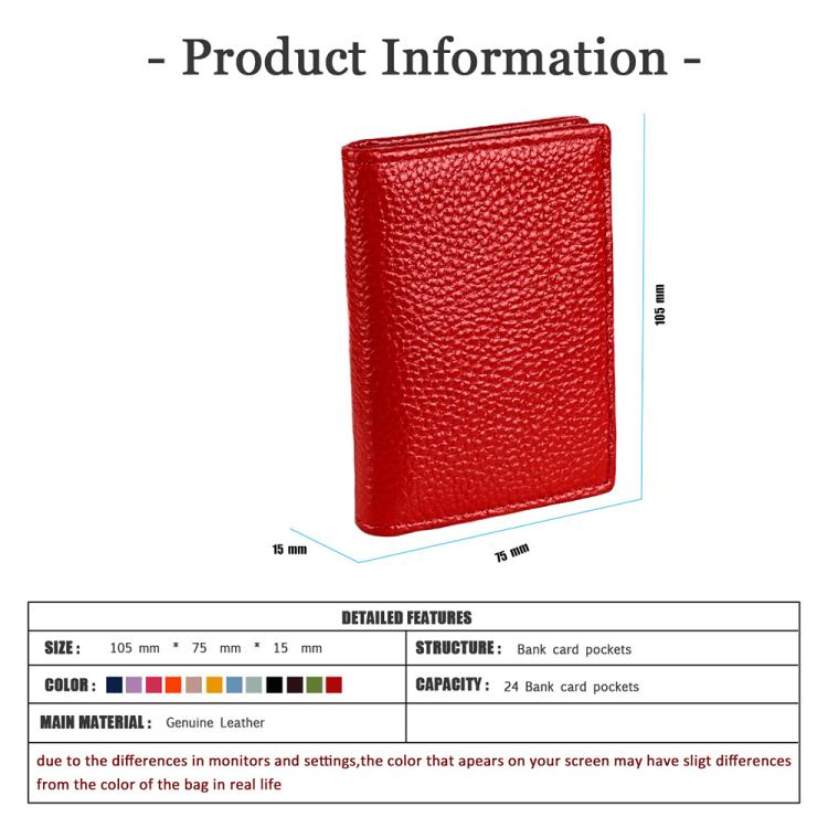 KB150 RFID Anti-theft Genuine Leather Business Card Bag