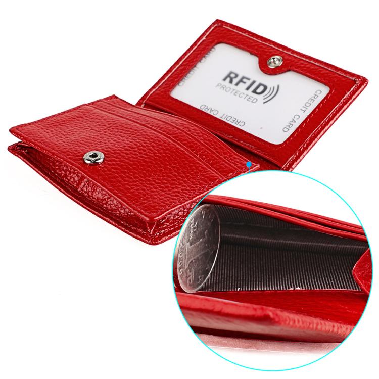 KB150 RFID Anti-theft Genuine Leather Business Card Bag