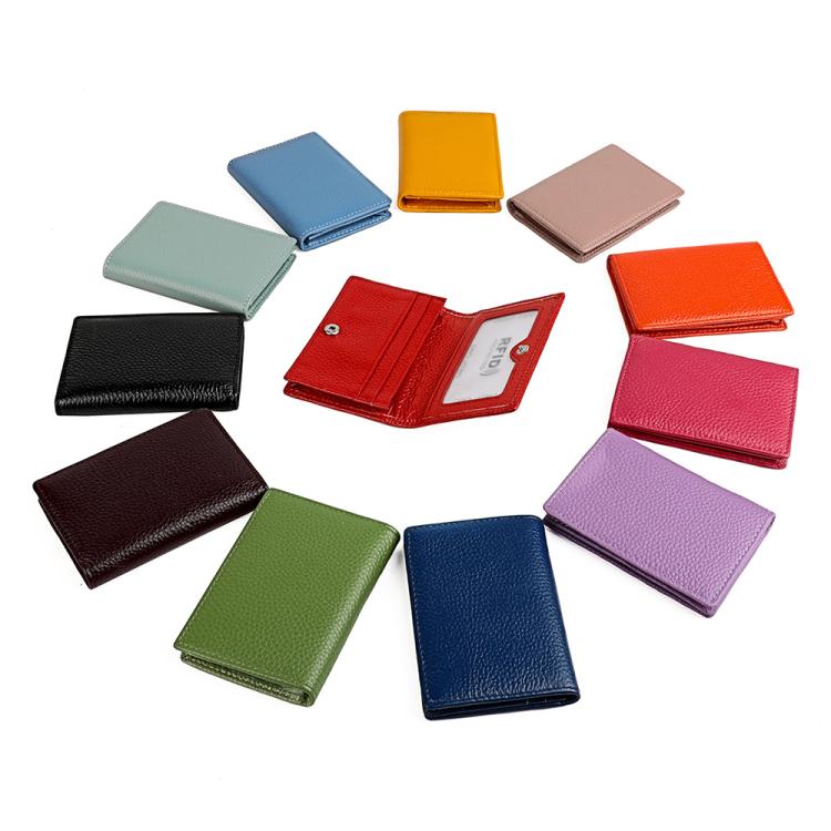 KB150 RFID Anti-theft Genuine Leather Business Card Bag