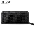 Genuine Leather RFID Anti-theft Accordion Zipper Coin Purse