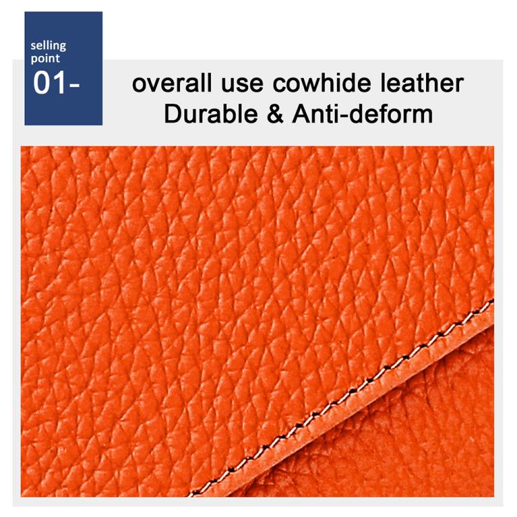 Genuine Leather RFID Anti-theft Accordion Zipper Coin Purse