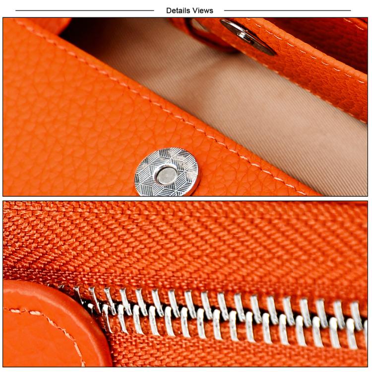 Genuine Leather RFID Anti-theft Accordion Zipper Coin Purse