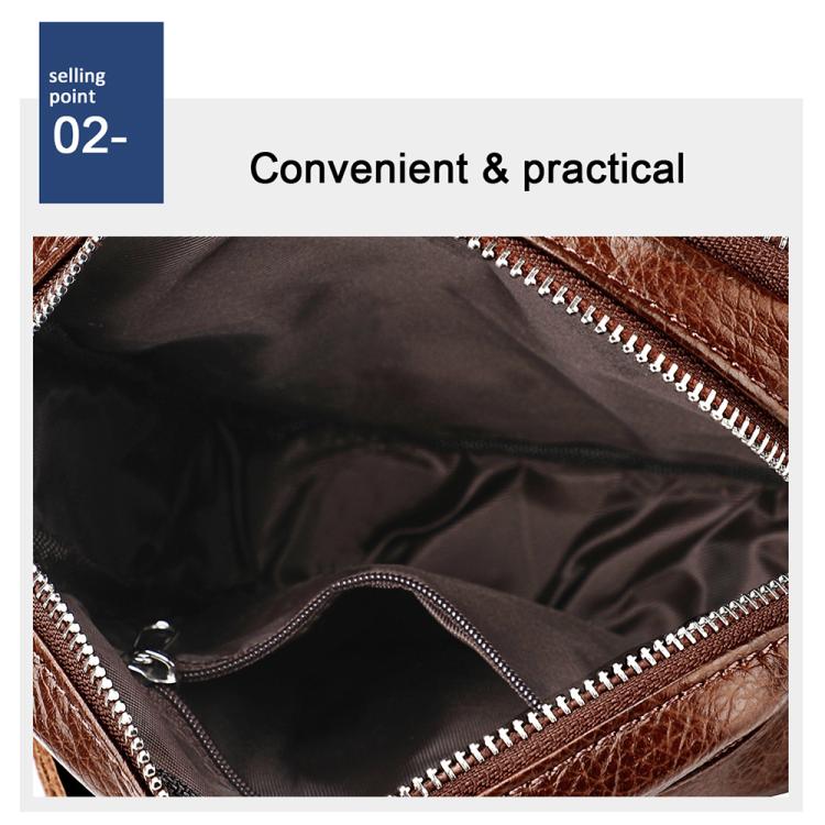 Men Casual Genuine Leather Crossbody Shoulder Bag