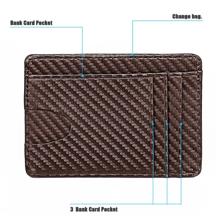 KB197 Carbon Fiber RFID Anti-theft Fashion Card Bag