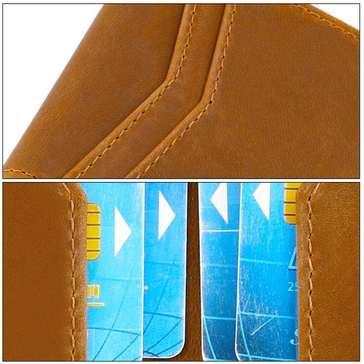 Retro Crazy Horse Leather RFID Anti-theft Card Bag