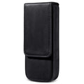 Crazy Horse Leather Magnetic Drawer Style Three Pieces Pencil Case