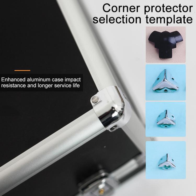 Aluminum Alloy Portable Key Lock Instrument Storage Box, XS, S, M, L