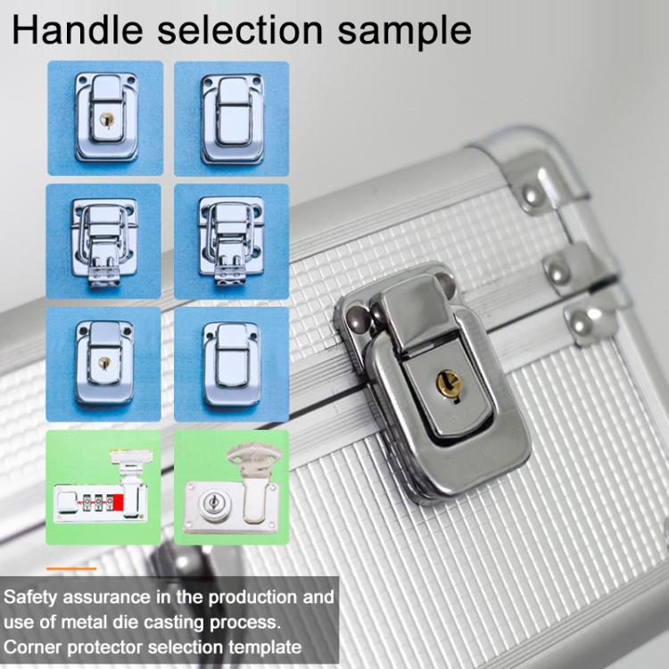 Aluminum Alloy Portable Toolbox with Buckle Lock