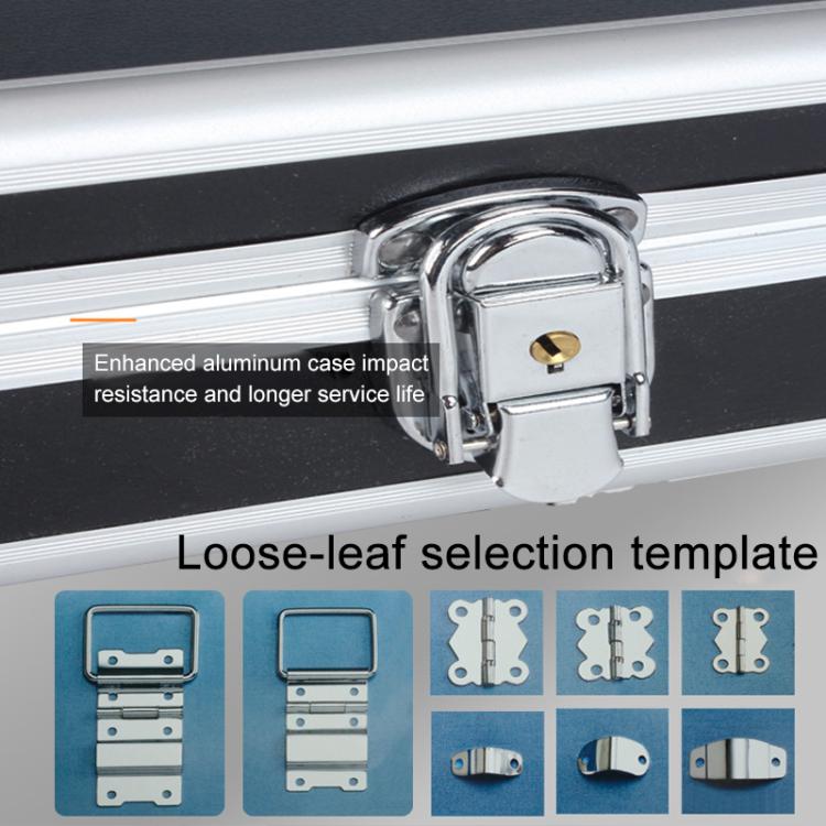 Aluminum Alloy Portable Toolbox with Buckle Lock