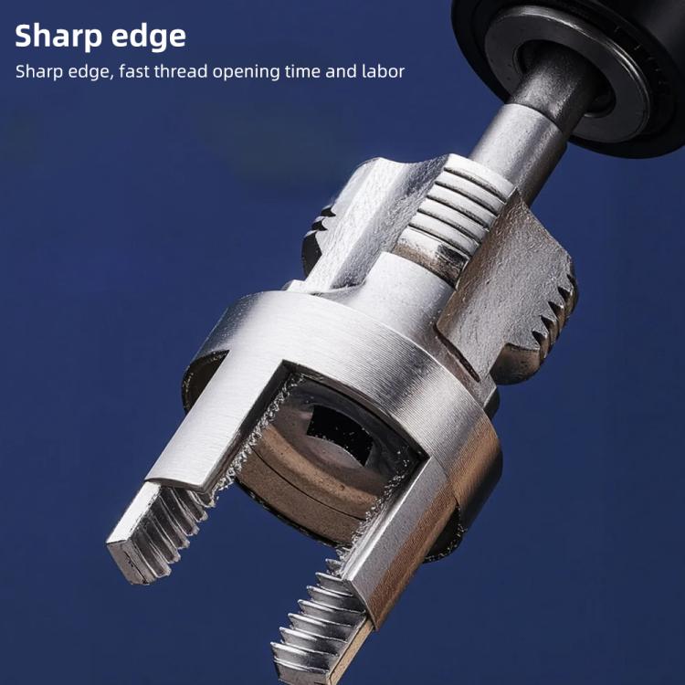 Plumbing Internal External Integrated Thread Cutting Tool, 4 Points M20 Grey, 6 Points M25 Grey, 4+6 Points M20+M25 Grey, 1 inch M32 Grey, 4+6 Points+1 inch M20+M25+M32 Grey, 4 Points M20 Silver, 6 Points M25 Sliver, 4+6 Points M20+M25 Silver