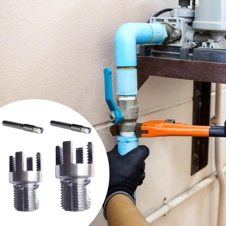 Plumbing Internal External Integrated Thread Cutting Tool, 4 Points M20 Grey, 6 Points M25 Grey, 4+6 Points M20+M25 Grey, 1 inch M32 Grey, 4+6 Points+1 inch M20+M25+M32 Grey, 4 Points M20 Silver, 6 Points M25 Sliver, 4+6 Points M20+M25 Silver