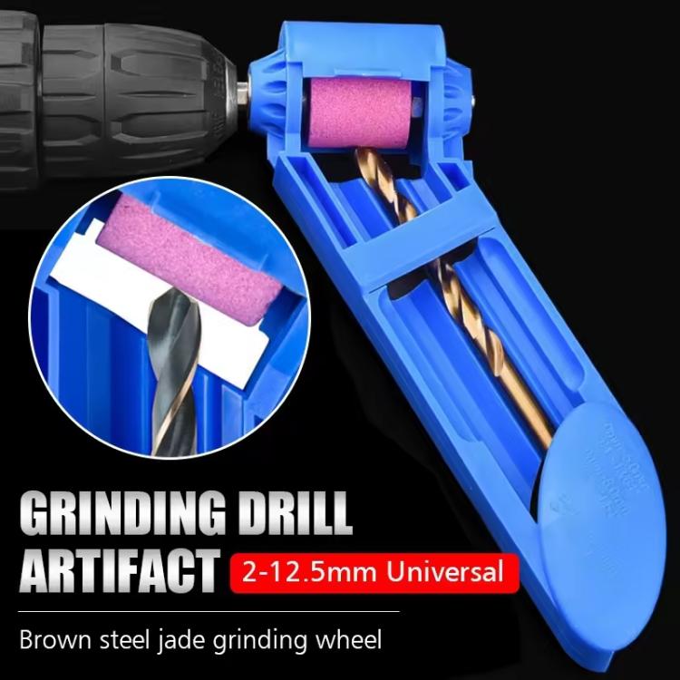 Portable Drill Bit Grinding Wheel Sharpener Quick Sharpening Grinder, Blue Grinding Tool Set, Orange Grinding Tool Set, Grinding Wheel + Wrench + Washer, Grinding Wheel