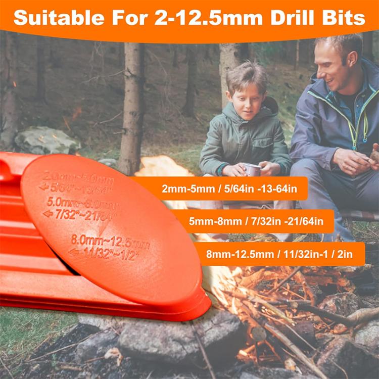 Portable Drill Bit Grinding Wheel Sharpener Quick Sharpening Grinder, Blue Grinding Tool Set, Orange Grinding Tool Set, Grinding Wheel + Wrench + Washer, Grinding Wheel