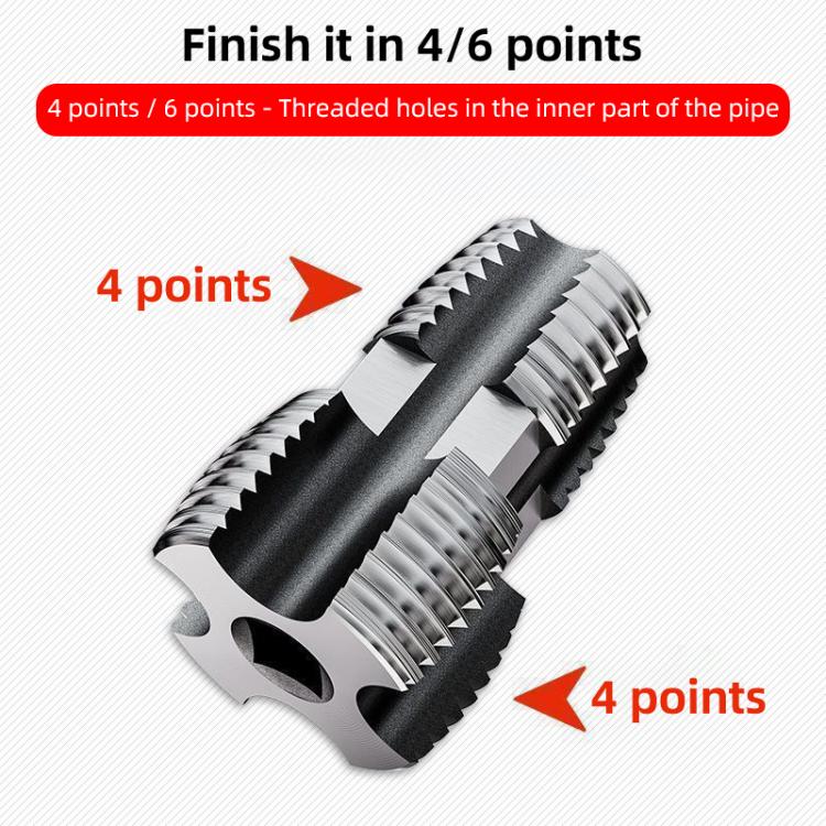 PPR Water Pipe Internal Thread Opener Tapered, 4 / 6 Points, 6 Points / 1 inch, 4 / 6 Points + 6 Points / 1 inch