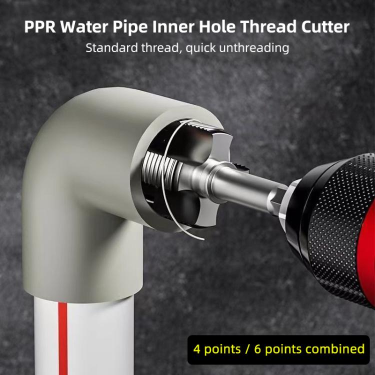 PPR Water Pipe Internal Thread Opener Tapered, 4 / 6 Points, 6 Points / 1 inch, 4 / 6 Points + 6 Points / 1 inch