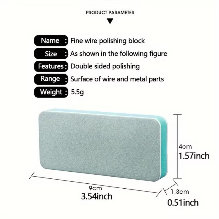 100pcs/Pack Antique Collectible Polishing Board Double Sided Sanding Polishing Block