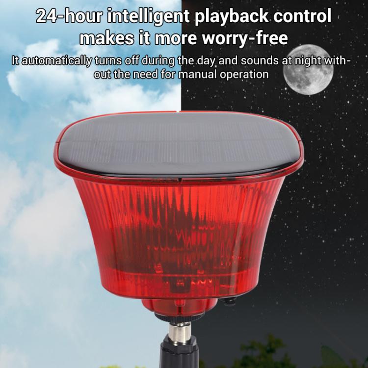 Orchard Sound and Light Alarm Solar Powered Animal Repellent