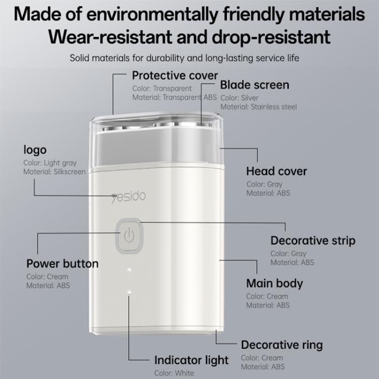 Yesido MG20 Portable Travel Electric Shaver, MG20