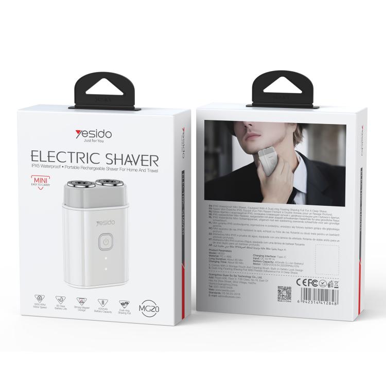 Yesido MG20 Portable Travel Electric Shaver, MG20