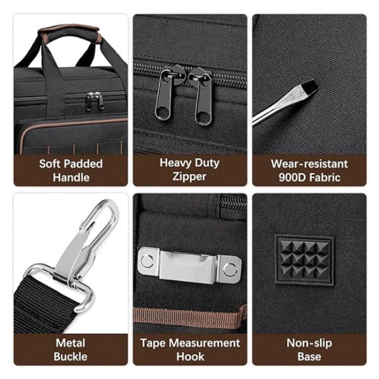 17 inch Oxford Cloth Crossbody Handheld Heavy-Duty Tool Bag